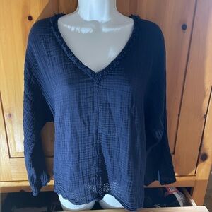 Michael Stars cotton blue shirt